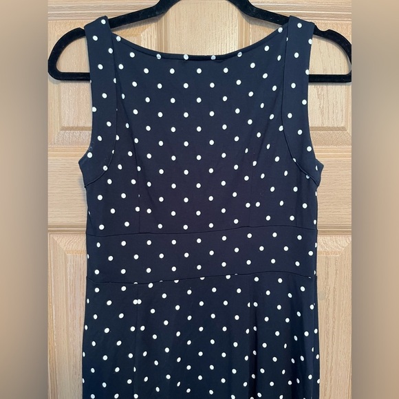 Ann Taylor Polka Dot Navy Dress - Picture 10 of 13